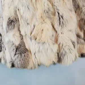 Vintage Lord Taylor 100% Rabbit Fur Cape Coat Size L XL Womens